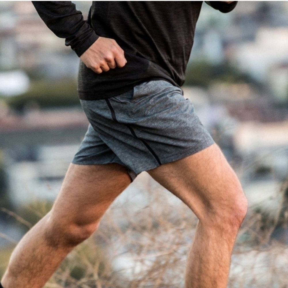 Lululemon pace breaker gray mens shorts